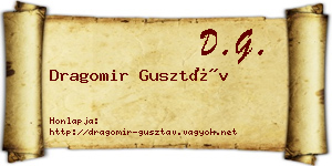 Dragomir Gusztáv névjegykártya